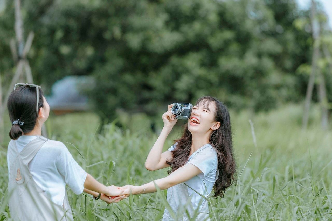 Friends enjoying the moment