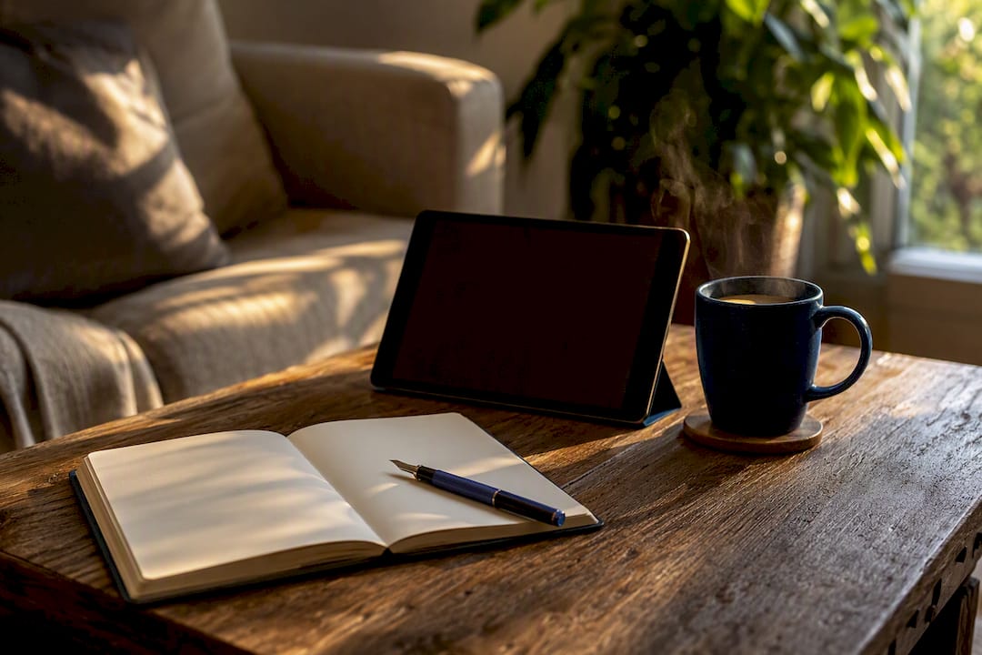 Tablet and notebook for lesson trial planning