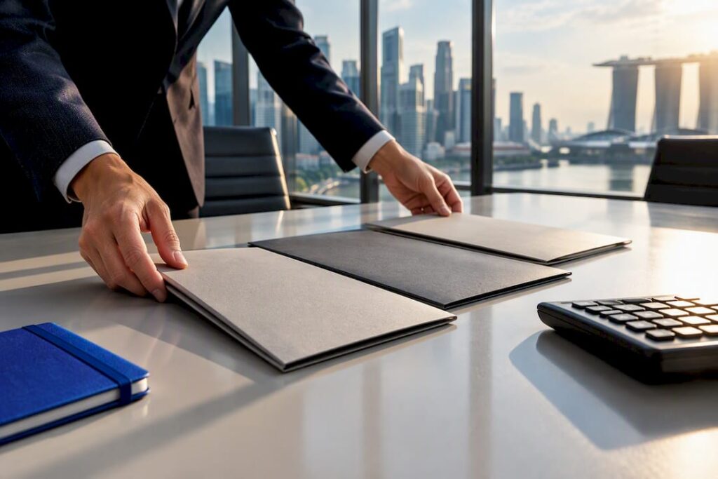 Comparing corporate Spanish training quote folders