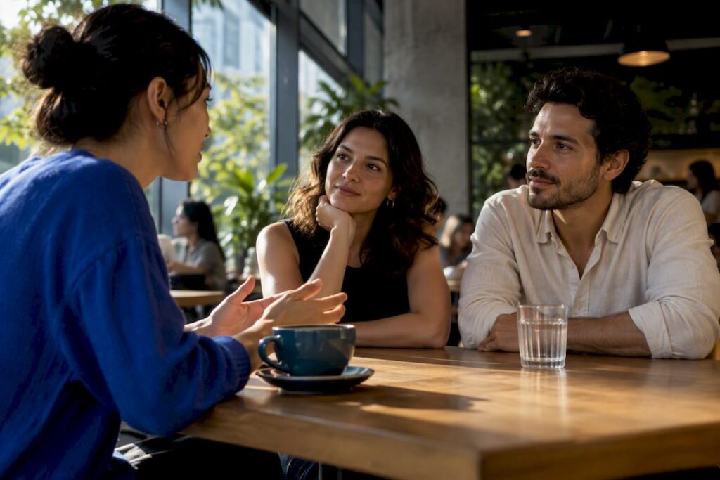 Learner choosing formal Spanish address