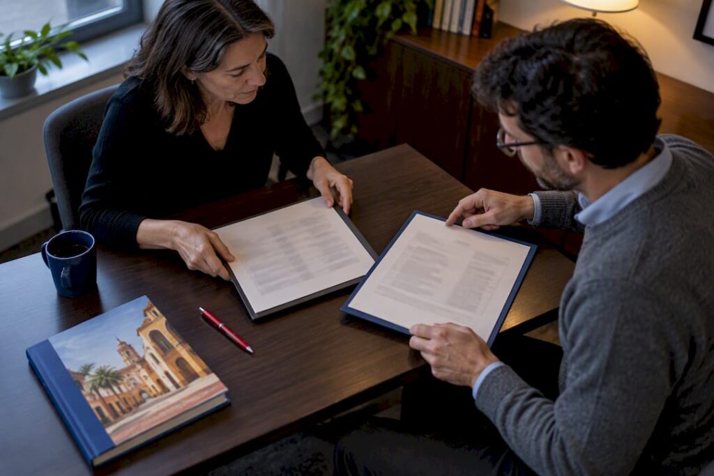 Assessors comparing two language proficiency frameworks